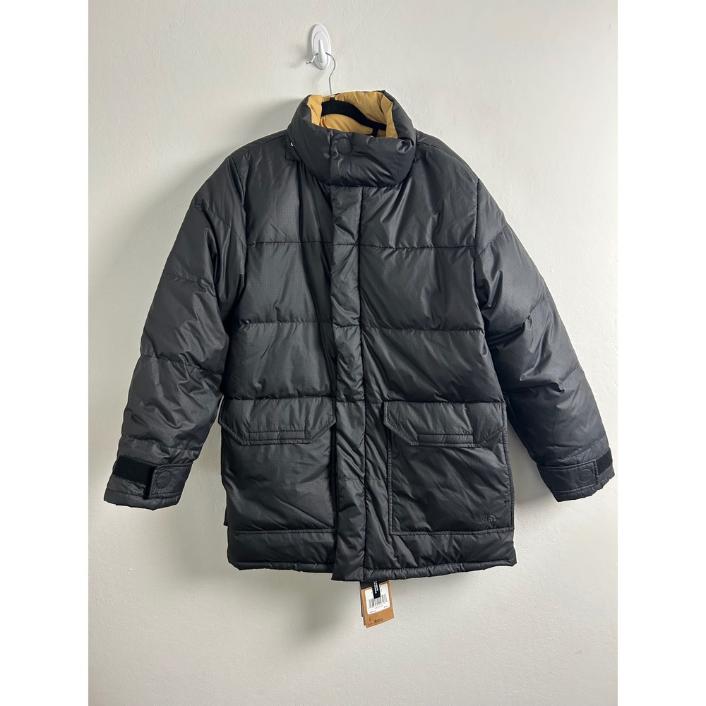NWT North Face 77 Brooks Range Parka Mens Medium Black 600 Down Jacket NO HOOD